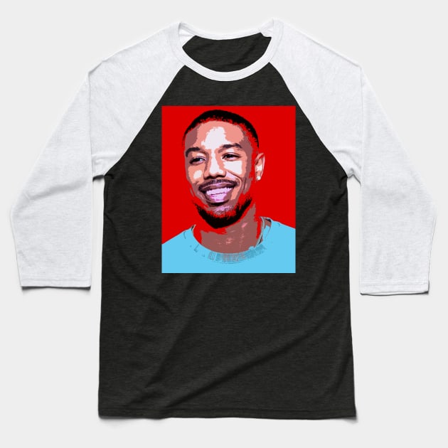 michael b jordan Baseball T-Shirt by oryan80